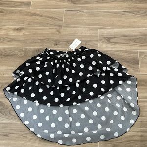 Carolina Constas high law polka dot skirt size S